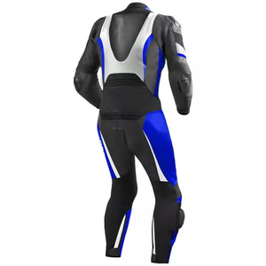 Traje de Motocicleta de Cuero de Una Pieza, Diseño Económico, con Protecciones, Hecho en Pakistán - Product Image 2