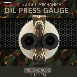 Jauge de presse mécanique MS24540-2 52mm 0-120PSI affichage pour HMMWV HUMVEE nouvelle condition camion et voiture presse mètre - Product Image 5