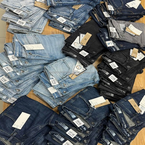 กางเกงยีนส์ขาตรงทรงสต๊อคสำหรับผู้ชาย & ผู้หญิงกางเกงผ้าคอตตอนผ้าสแปนเด็กซ์ - Product Image 3