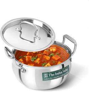 Olla de Cocina Duradera Antiadherente de Acero Inoxidable con Tapa de Vidrio, Olla Grande para Sopa, Apta para Lavavajillas y Horno, Resistente al Calor - Product Image 2