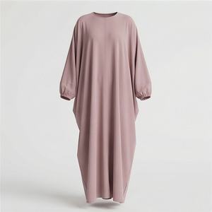 Abaya droite modeste de qualité supérieure pour femmes musulmanes, robe longue tendance, fabrication en gros, export, étiquette personnalisée, nouveauté - Product Image 1