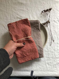 Serviette en lin de qualité supérieure avec accessoire de logo imprimé personnalisé pour cadeaux promotionnels - Product Image 5