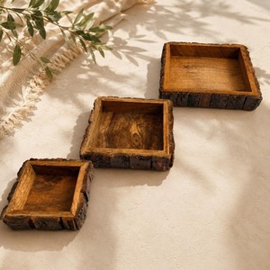 Newest Design Wooden Decorative Trays <b>Square</b> Rustic Handcrafted Multi-piece Package - Product Image 1