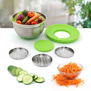 Ensemble de râpe allemande avec bol mélangeur pour une conservation et une préparation efficaces des aliments - Product Image 2