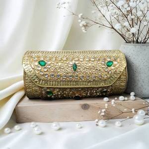 Pochette en métal mosaïque tendance avec design décoratif fait main, sac de soirée haut de gamme pour femme, idéal pour mariage, fête, festival - Product Image 5