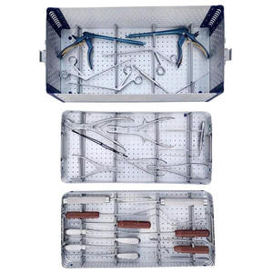 Juego de Instrumentos Quirúrgicos Ortopédicos para Cirugía de Columna Lumbar, Instrumentos Quirúrgicos de Neurocirugía de Acero Inoxidable, Caja Esterilizada, Manual MOL - Product Image 1