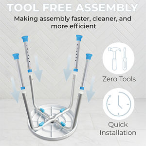 Durable Lightweight Aluminum Adjustable <b>Rotating</b> Modern Bath Seat Disabled Shower <b>Chair</b> 135kg Capacity Elderly Rehabilitation - Product Image 4