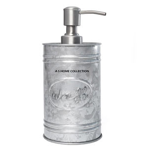 Distributeur de savon galvanisé style ferme, distributeur de savon de cuisine pour salle de bain, pompe en métal inoxydable pour lavage des mains - Product Image 1