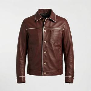 Chaqueta de Motociclista de Cuero Genuino para Hombre de la Mejor Calidad, Nueva Colección de Invierno, Chaquetas de Motocicleta con Protecciones Desmontables Personalizadas - Product Image 1