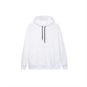 Sweat à capuche vintage tendance coréen en denim doux coton thermique personnalisable pour hommes femmes long sweat-shirt décontracté d'hiver - Product Image 1