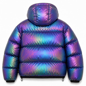Parka longue épaisse pour homme, résistante aux températures extrêmes, avec capuche en fourrure, logo personnalisé OEM, doudoune matelassée - Product Image 3