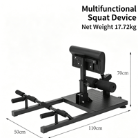 Machine à Squats Profonds 2026 pour Exercices à Domicile du Core et des Jambes, Appareil d'Entraînement des Fessiers Réglable, Équipement de Gym pour Push-ups