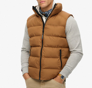 Mens <b>Lightweight</b> Waistcoat Sleeveless <b>Gilet</b> Insulated Warm Winter Outdoor Casual Bodywarmer Custom Wholesale Apparel Manufacture - Product Image 1