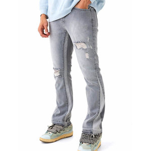 OEM Service Denim Jeans <b>pant</b> for Men Relaxed Fit Straight Leg Casual Distressed Denim Comfortable <b>Pants</b> - Product Image 1