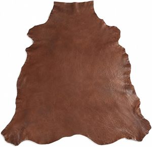 Alfombra de piel de oveja auténtica, color marrón, con textura sólida, para decoración del hogar y revestimiento de suelos. - Product Image 1