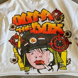 เสื้อยืดโอเวอร์ไซส์ทรงบ็อกซี่ คอโอ ผ้าฝ้าย 100% สำหรับผู้ชาย สวมใส่สบาย ความยาวปกติ แบบเรียบง่าย - Product Image 5