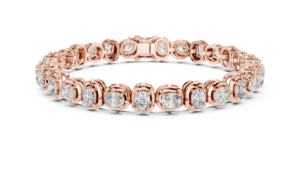 Bracelet en or jaune avec diamants ronds taille brillant certifiés – Bijou classique pour femme, idéal au quotidien, pour mariage ou anniversaire - Product Image 4