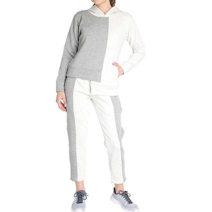 Conjunto Deportivo de 2 Piezas para Mujer, Sudadera con Cierre y Manga Corta, Pantalones Anchos por Encima de la Rodilla, 100% Algodón - Product Image 3