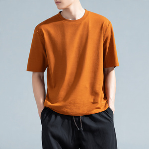 T-shirt en coton d'été de haute qualité pour hommes, manches courtes, léger, tee-shirts de jogging pour hommes, coupe slim - Product Image 1