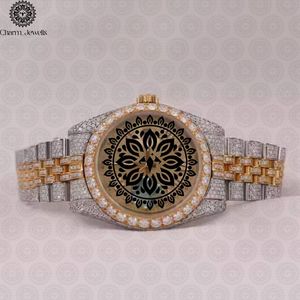 Montre de luxe Charm_Jewells en acier inoxydable, cadran analogique en verre, mouvement mécanique 38 mm, résistance à l'eau 10 bars, date automatique, unisexe - Product Image 1