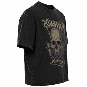 Friends I Ask To One <b>Gothic</b> Skull Print Men's Short Sleeve T-<b>Shirt</b> Regular Fit O-Neck 100% Cotton Jersey - Product Image 2