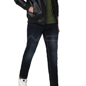 Pantalones Vaqueros Premium para Hombre, Corte Regular, Estilo Clásico, Costuras Resistentes, Diseño de Cinco Bolsillos, Producción Personalizada, Venta Directa de Fábrica - Product Image 3