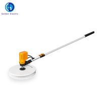 Brosse de nettoyage de panneaux solaires à tête unique avec perche télescopique 3,5m 5,5m 7,5m pour le lavage de modules photovoltaïques