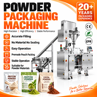 Machine automatique de remplissage et d'emballage de poudre pour sacs en plastique/papier, à moteur, en acier inoxydable, pour usage industriel