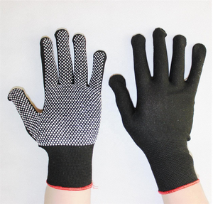 Anti Slip Cotton Work <b>Gloves</b> for Warehouse Construction Work <b>Gloves</b> Cotton <b>Knit</b> Safety <b>Gloves</b> Anti Slip Grip Industrial <b>Gloves</b> - Product Image 1