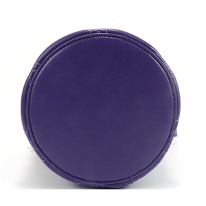 Bolso de Mano Elegante y Versátil para Mujer, Color Morado Sólido, con Costuras en Relieve, Cierre con Cordón, para Uso Diario - Product Image 5