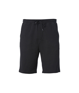 Pantalones cortos de chándal para hombre, lisos, de tela no tejida, estilo vintage, lavados, con cordón en la cintura, ajuste holgado y suave. - Product Image 3