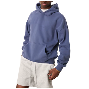 Manufacturer Baggy <b>Thick</b> Custom Logo <b>Hoodie</b> Designer Cotton Fleece 100% Cotton Heavyweight <b>Men</b> Cropped <b>Hoodie</b> - Product Image 1