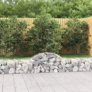 Panier gabion en fer galvanisé argenté 78,7 x 11,8 x 23,6 pouces pour fleurs et plantes - Product Image 1