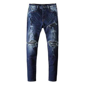 Pantalones Vaqueros de Mezclilla de Cintura Alta y Pierna Recta para Hombre, a la Moda, con MOQ Bajo, Venta al por Mayor, Cómodos para Uso Diario, Jeans Ajustados - Product Image 6