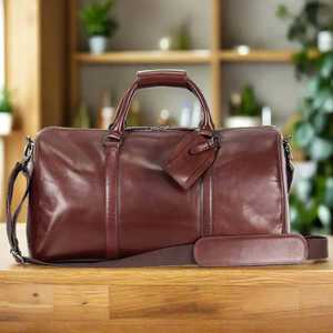 Bolsa de Lona Estilo Boston con Dos Asas, Cierre de Cremallera, Correa Extraíble, Bolsa de Viaje para Hombre, Gran Capacidad - Product Image 2