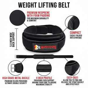 Cinturón de Gimnasio de Alta Resistencia para Levantamiento de Pesas, Accesorios de Entrenamiento de Fuerza y Fitness para Ejercicios Intensos - Product Image 6
