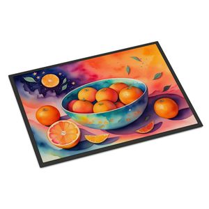 Paillasson Oranges Colorées Antidérapant Lavable Low Pile 24H X 36W Tapis D'entrée Intérieur Extérieur pour Porte D'entrée 24H X 36W - Product Image 1
