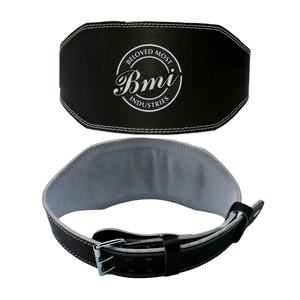 Cinturón de elevación de potencia de cuero de vaca más vendido Equipo de levantamiento de pesas resistente impreso con logotipo personalizado a precio mayorista - Product Image 2