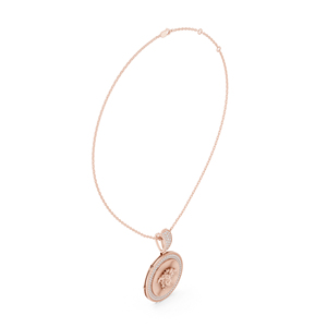 Collier pendentif pièce de monnaie en or jaune 14 carats pour femme, bijoux d'inspiration chrétienne, à porter au quotidien - Product Image 4