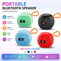 Speaker Portabel DV1103 dengan Tali Pegangan, Soundbox Mini Nirkabel 5W, Audio Keras, Mendukung USB & Kartu TF, Subwoofer, Grosir