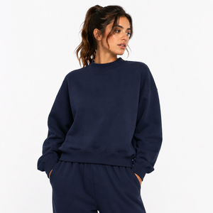 Sweat-shirt femme tendance, vêtement de tous les jours, mélange de coton doux, chaud, léger, coupe décontractée, style moderne, vêtements confortables - Product Image 1