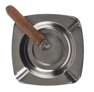 Cendrier en métal d'intérieur élégant, cendrier coupe-vent pour cigarettes, support à cendres pour la maison, le bureau ou la table - Product Image 6