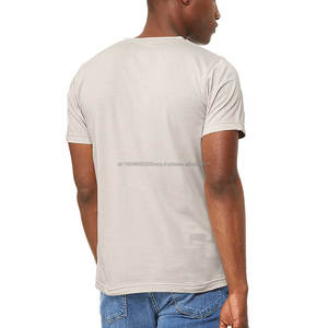 Man V-Neck <b>T</b>-<b>Shirt</b> Custom Logo <b>Longer</b> Body <b>Length</b> <b>T</b> <b>Shirt</b> - Product Image 6