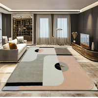Fabriqués à la main moderne maison salle de prière porte abstraite pile plate tapis en bambou grande cuisine tapis ensembles n'importe quel espace réversible