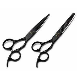 <b>Barber</b> Thinning <b>Set</b> Stainless Steel Sharp Blade Right-Handed Hair Cutting Scissors - Product Image 1