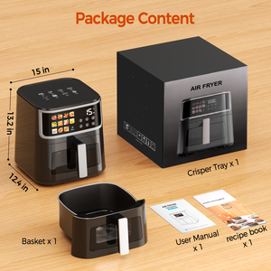 Smart Touch Screen Air Fryer Digital Air Cooker Drawer Oven Non Stick <b>Pan</b> Roaster for Home Kitchen - Product Image 6