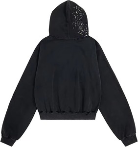 Sweat à capuche unisexe de haute qualité, épais, imprimé, personnalisé, coupe classique pour homme, avec poche, respirant, écologique, en coton peigné décontracté - Product Image 2