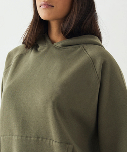 Sweat-shirts à capuche en molleton pour femmes, taille plus, mode hiver, streetwear, logo brodé personnalisé, haute qualité, 100% coton - Product Image 2