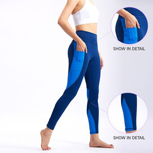 Leggings Deportivos de Cintura Alta para Mujer, de Alta Calidad, Compresivos, Elásticos, de Secado Rápido, Transpirables, de Spandex/Poliéster, para Gimnasio y Yoga - Product Image 2