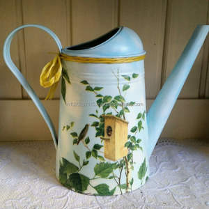 L'eau galvanisée peinte en émail coloré peut être idéale pour les centres de table de mariage rustiques style ferme patios besoins d'arrosage de jardin - Product Image 1